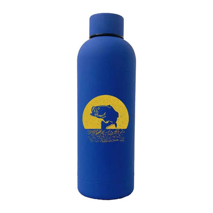 Fishing 17oz Stainless Rubberized Water Bottle - WILKYs