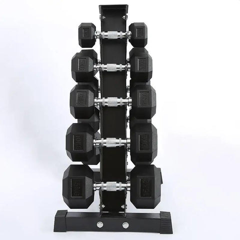 Fitness Hexagonal Rubberized Fixed Dumbbell - WILKYs