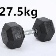 Fitness Hexagonal Rubberized Fixed Dumbbell - WILKYs