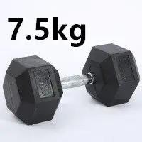 Fitness Hexagonal Rubberized Fixed Dumbbell - WILKYs