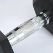 Fitness Hexagonal Rubberized Fixed Dumbbell - WILKYs