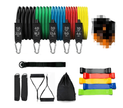 Fitness Resistance Elastic Bands Set – 5 Levels for Full - Body Training - WILKYs