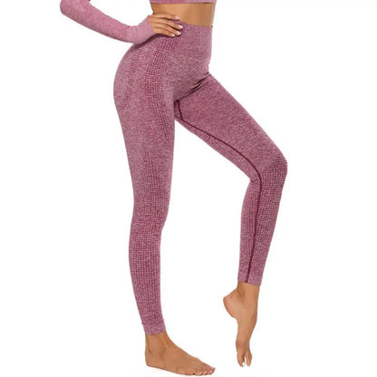 Fitness Running Yoga Pants – High Waist Seamless Leggings for Women - WILKYs
