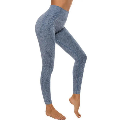 Fitness Running Yoga Pants – High Waist Seamless Leggings for Women - WILKYs