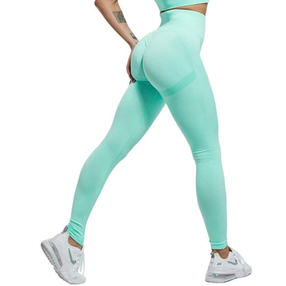 Fitness Running Yoga Pants – High Waist Seamless Leggings for Women - WILKYs