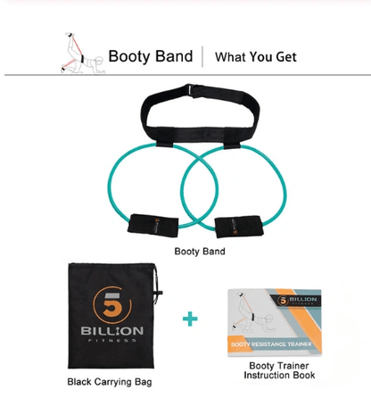 Fitness Women Booty Butt Band Resistance Bands Adjustable Waist Belt Pedal Exerciser For Glutes Muscle Workout Free Bag - WILKYs