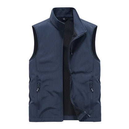 Fleece Vest For Men Winter Softshell Jacket Polar Fleece Outdoor Fishing Sleeveless Men Waistcoat Windproof Softshell Vest Men5x - WILKYs