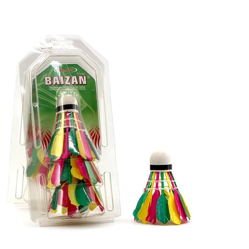 Foam Double Ball Head 3 Sets Of Color Badminton Flying Stable And Accurate Duck Feather Ball - WILKYs