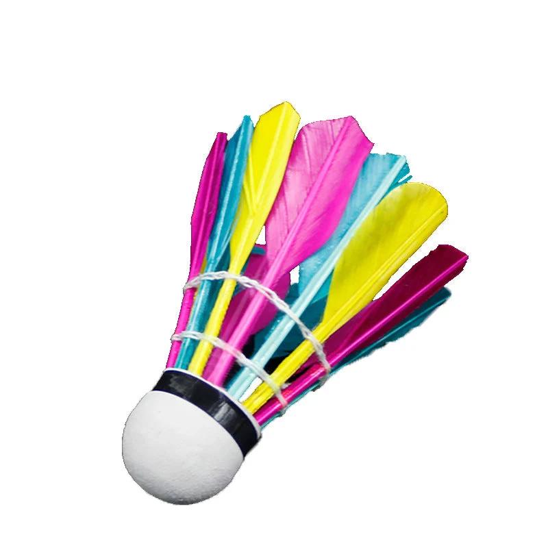 Foam Double Ball Head 3 Sets Of Color Badminton Flying Stable And Accurate Duck Feather Ball - WILKYs