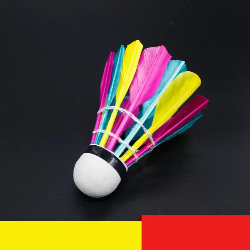 Foam Double Ball Head 3 Sets Of Color Badminton Flying Stable And Accurate Duck Feather Ball - WILKYs