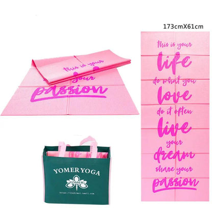 Foldable and portable yoga mat - WILKYs