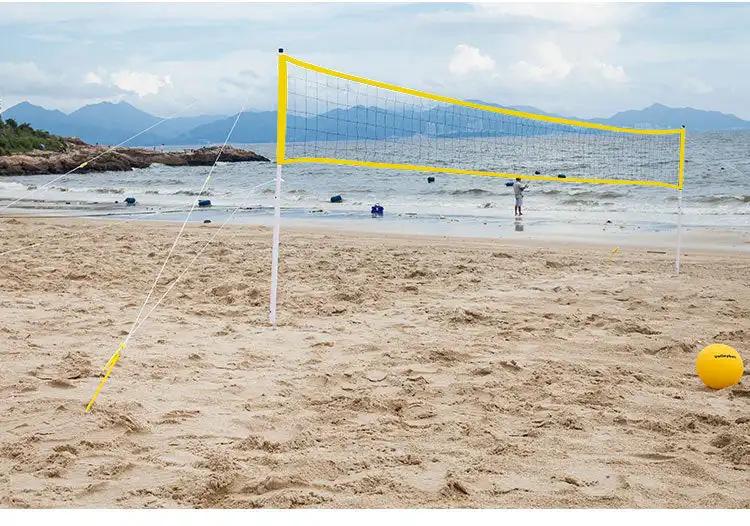Folding Volleyball Net Rack Adjustable Height Badminton Net Ourdoor Ball Sports Accessories Use For Beach - WILKYs