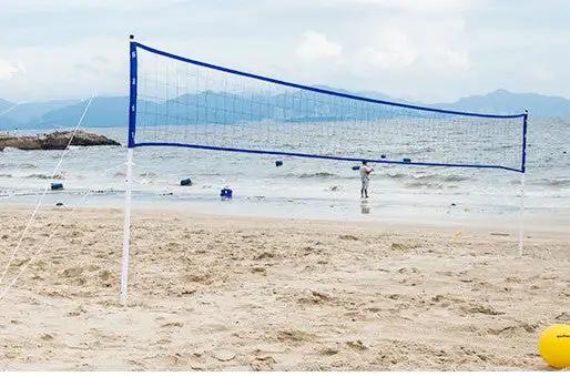 Folding Volleyball Net Rack Adjustable Height Badminton Net Ourdoor Ball Sports Accessories Use For Beach - WILKYs