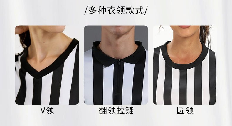 Football Light Board Referee Clothing Tops Basketball Referee Equipment Black and White Stripes Referee Clothing Men's Printing Number - WILKYs