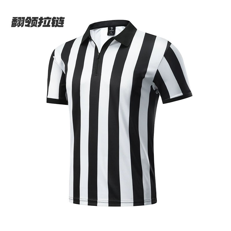 Football Light Board Referee Clothing Tops Basketball Referee Equipment Black and White Stripes Referee Clothing Men's Printing Number - WILKYs