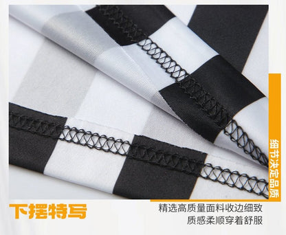 Football Light Board Referee Clothing Tops Basketball Referee Equipment Black and White Stripes Referee Clothing Men's Printing Number - WILKYs