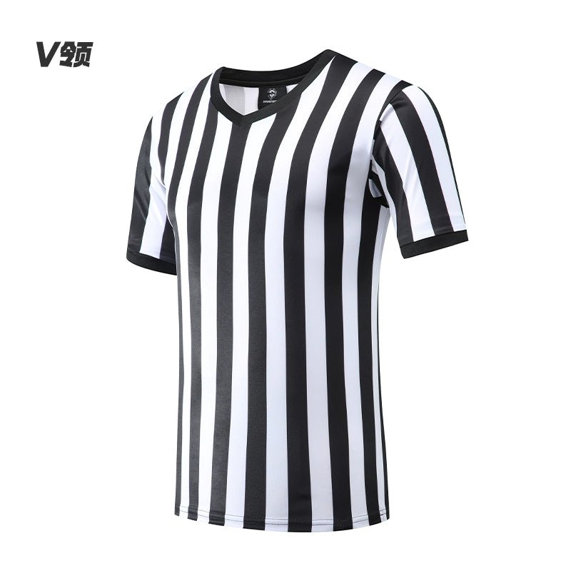 Football Light Board Referee Clothing Tops Basketball Referee Equipment Black and White Stripes Referee Clothing Men's Printing Number - WILKYs