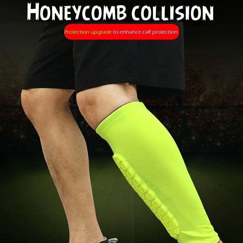Football Shin Guards with Non-Slip Sleeves – Adult & Teen Sports Protection - WILKYs