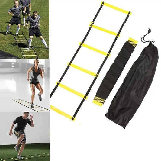 Football Soccer Agility Training Ladders Speed Scale Stairs Nylon Straps Fitness Equipment - WILKYs