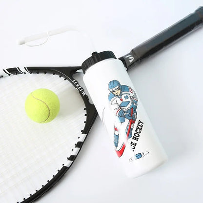 Free 1000ML Ice Hockey Water Bottle Portable Large Capacity Football Lacrosse Bottle Classic Extended Tip Design Sports Gear - WILKYs