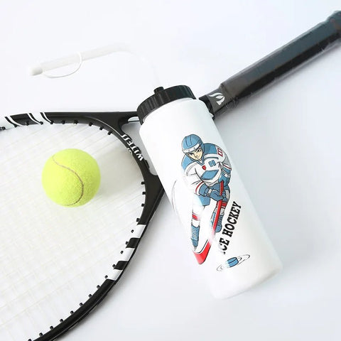 Free 1000ML Ice Hockey Water Bottle Portable Large Capacity Football Lacrosse Bottle Classic Extended Tip Design Sports Gear - WILKYs