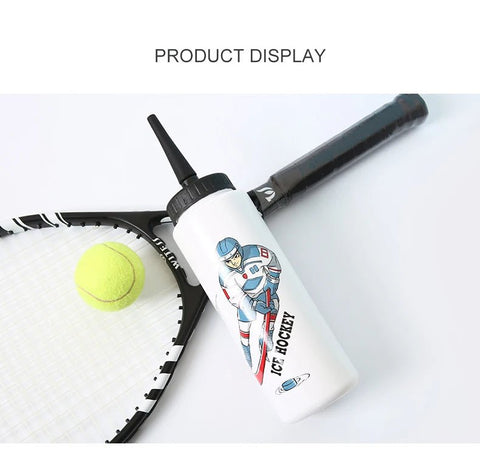 Free 1000ML Ice Hockey Water Bottle Portable Large Capacity Football Lacrosse Bottle Classic Extended Tip Design Sports Gear - WILKYs