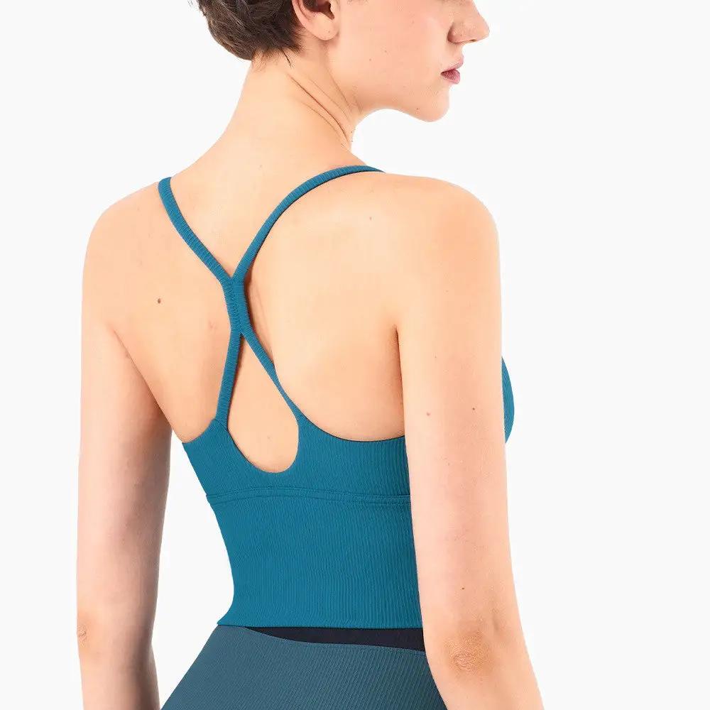 Gathering Slimming Yoga Fitness Bra - WILKYs