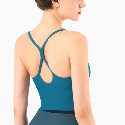 Gathering Slimming Yoga Fitness Bra - WILKYs