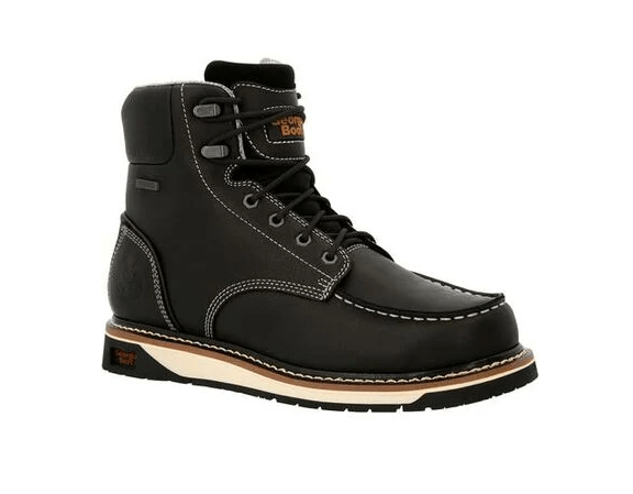 Georgia Boot Amp LT Wedge Waterproof Moc Toe Work Boot - WILKYs