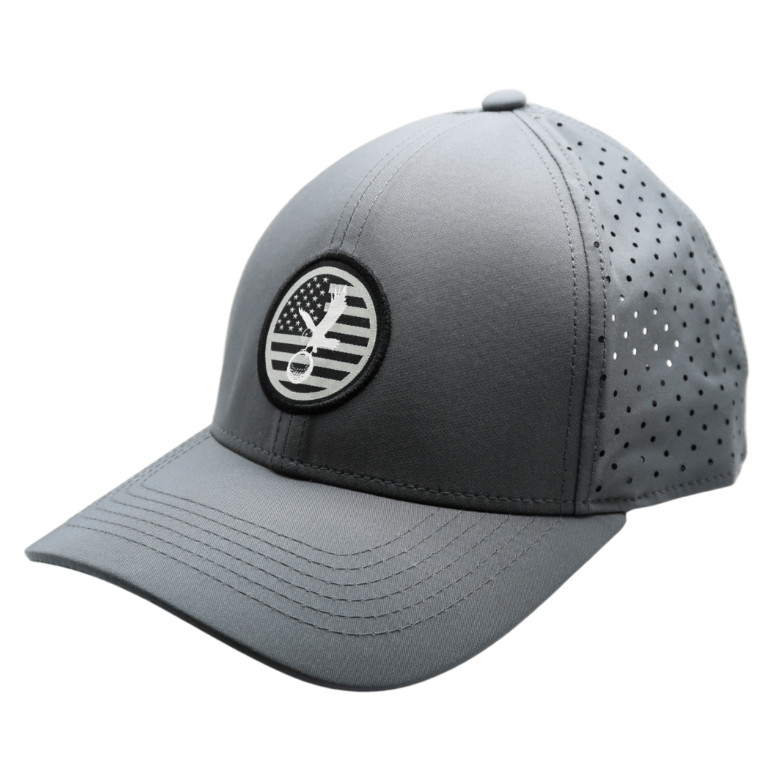 Gray America Performance Hat – Breathable Dry - Fit Snapback - WILKYs