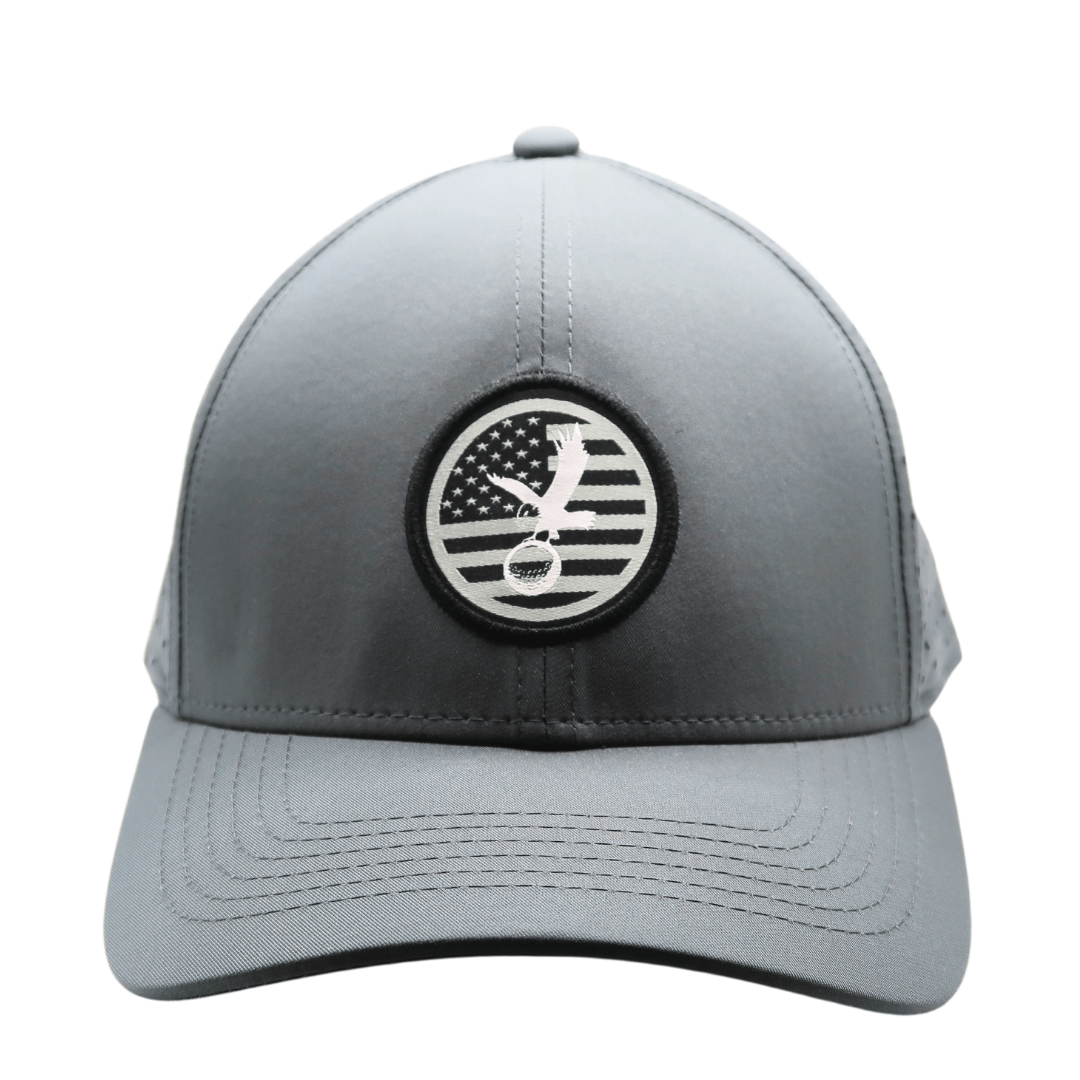 Gray America Performance Hat – Breathable Dry - Fit Snapback - WILKYs