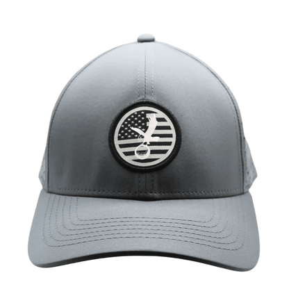 Gray America Performance Hat – Breathable Dry - Fit Snapback - WILKYs