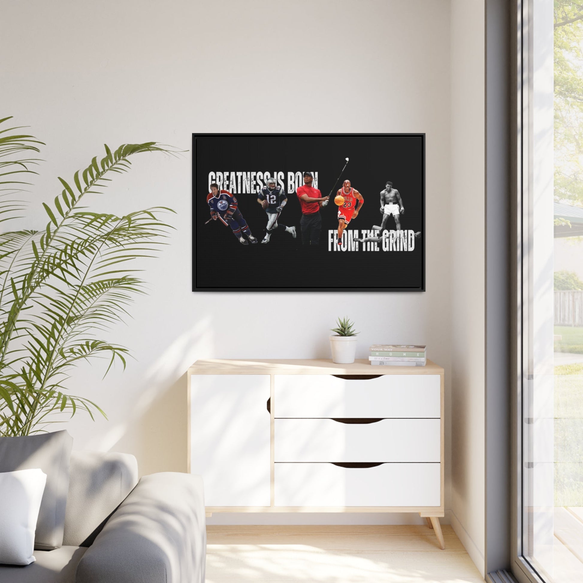 Greatness is Born from the Grind Canvas Poster - WILKYs