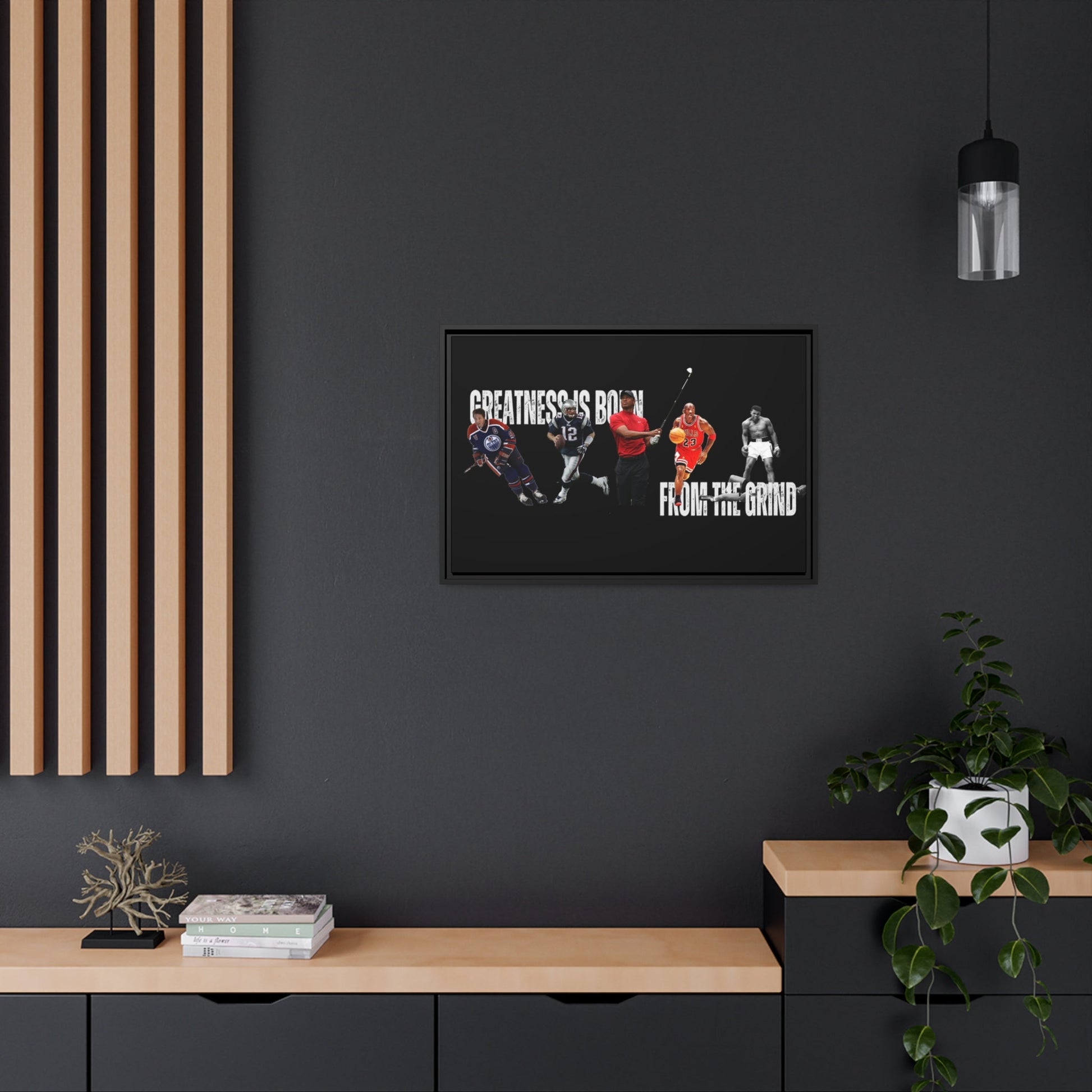 Greatness is Born from the Grind Canvas Poster - WILKYs