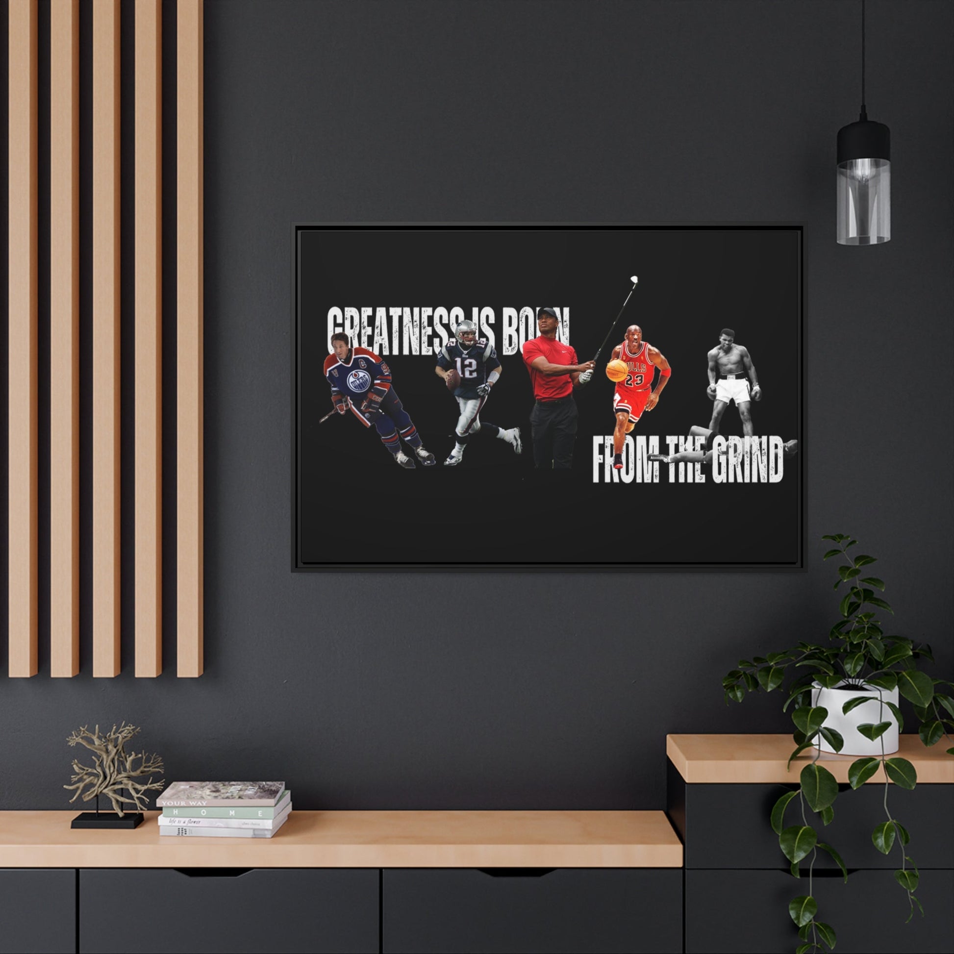 Greatness is Born from the Grind Canvas Poster - WILKYs