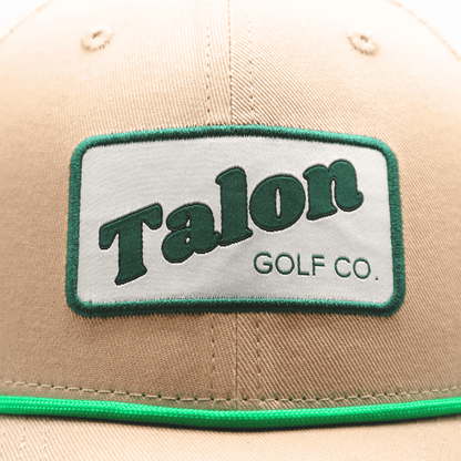 Green Rope Tan Trucker Hat – Cotton/Poly Mesh, Adjustable Fit - WILKYs