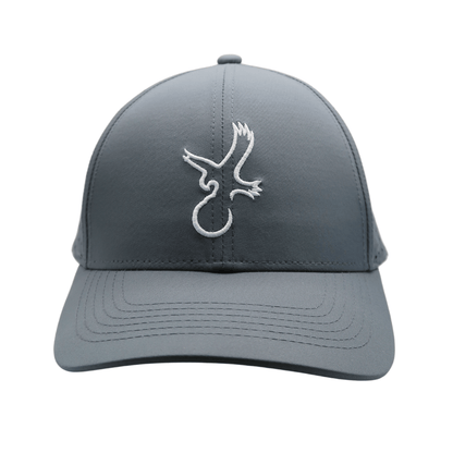 Grey/White Eagle Performance Hat - WILKYs