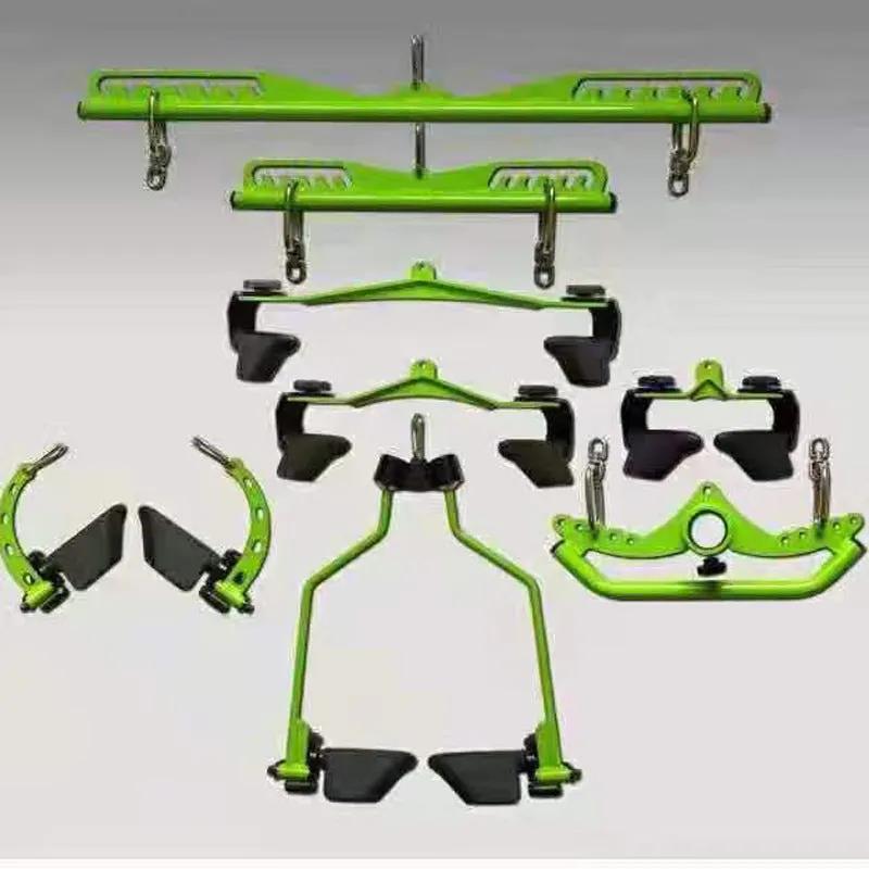 Gym Fitness Lat Pulldown Rowing Bar Pulley Cable Machine T Bar V Bar Attachments - WILKYs