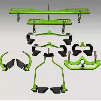 Gym Fitness Lat Pulldown Rowing Bar Pulley Cable Machine T Bar V Bar Attachments - WILKYs