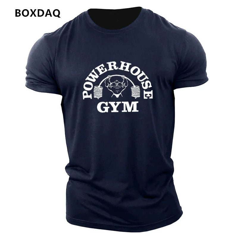 Gym Weightlifting Sports Men's T-Shirts Summer Short Sleeve Fitness Sports Male T Shirt O - Neck Casual Loose Tops 6XL Plus Size - WILKYs