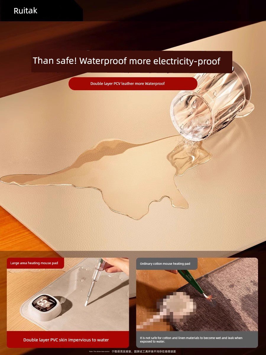 Heating Hand Warming in Winter Large Size Waterproof Mouse Pad - WILKYs