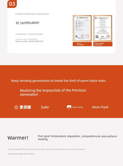 Heating Hand Warming in Winter Large Size Waterproof Mouse Pad - WILKYs