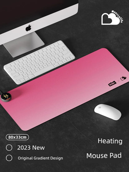 Heating Table Mat Mouse Pad Oversized Heating Table Heating Mat Office Computer Table Top Desk Hand Warmer Mat Winter - WILKYs