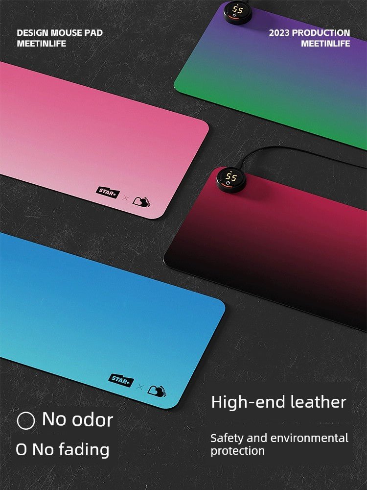 Heating Table Mat Mouse Pad Oversized Heating Table Heating Mat Office Computer Table Top Desk Hand Warmer Mat Winter - WILKYs