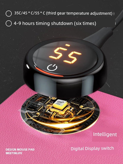 Heating Table Mat Mouse Pad Oversized Heating Table Heating Mat Office Computer Table Top Desk Hand Warmer Mat Winter - WILKYs