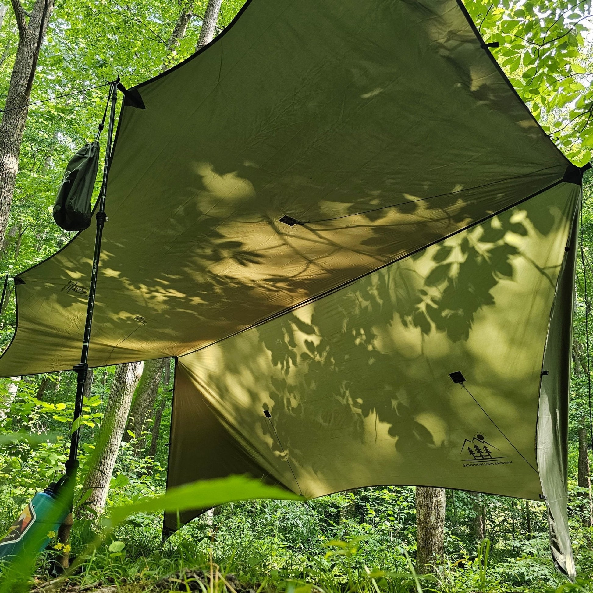 Hideaway 12' Hammock Rain Tarp – Full Coverage, Ultralight Shelter - WILKYs