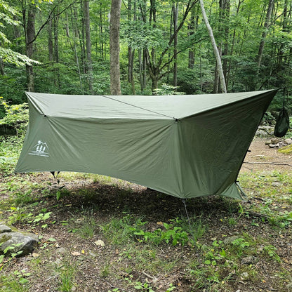 Hideaway 12' Hammock Rain Tarp – Full Coverage, Ultralight Shelter - WILKYs