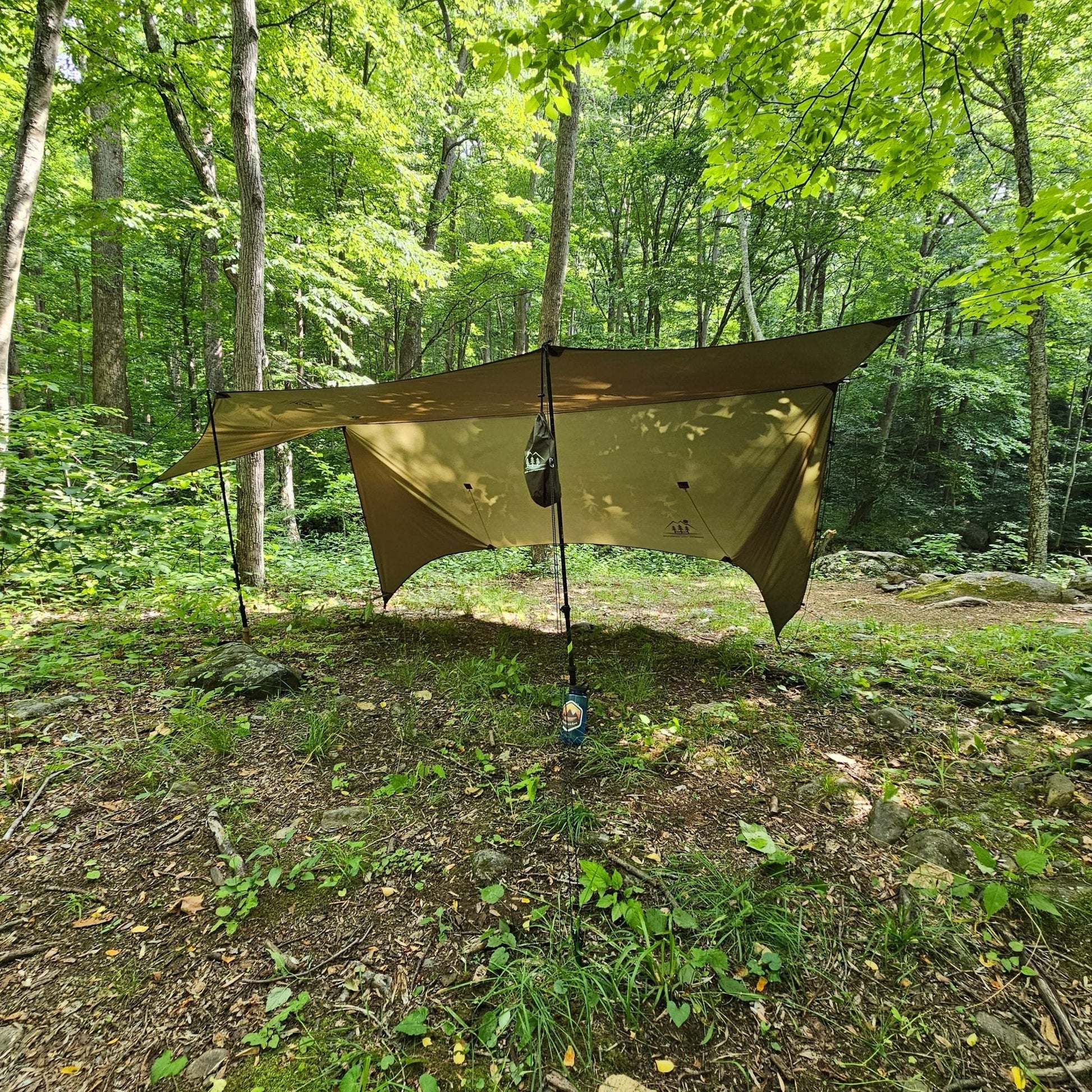 Hideaway 12' Hammock Rain Tarp – Full Coverage, Ultralight Shelter - WILKYs