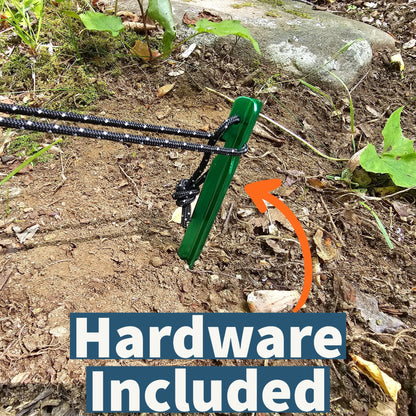 Hideaway 12' Hammock Rain Tarp – Full Coverage, Ultralight Shelter - WILKYs