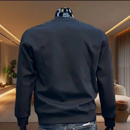 High Grade O-Neck Men's Sweatshirt with Long Sleeves - Versatile Daily Wear - WILKYs